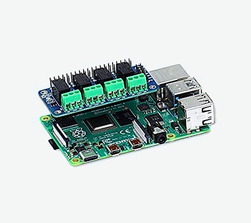 SB Components Relay 4 Zero 3V 4 Channel Relay Shield for Raspberry Pi