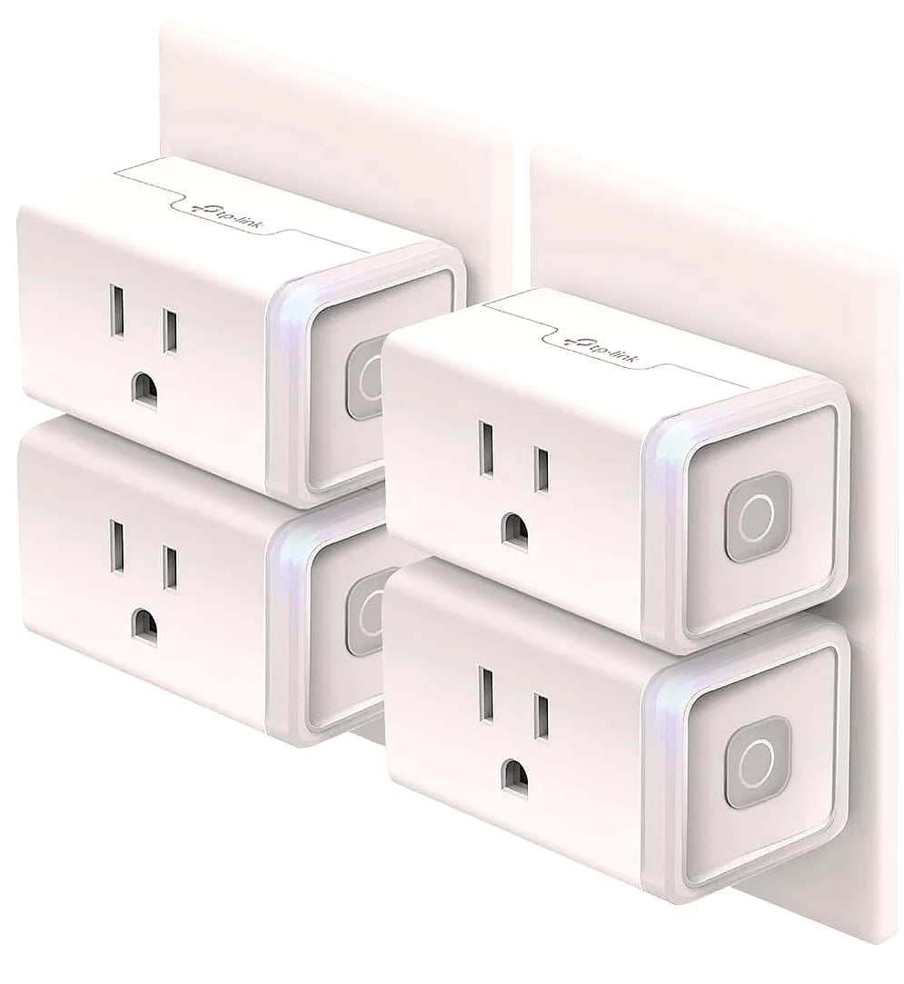 Kasa Smart Plug HS103P4 Wi-Fi Outlet 4-Pack with Voice Control