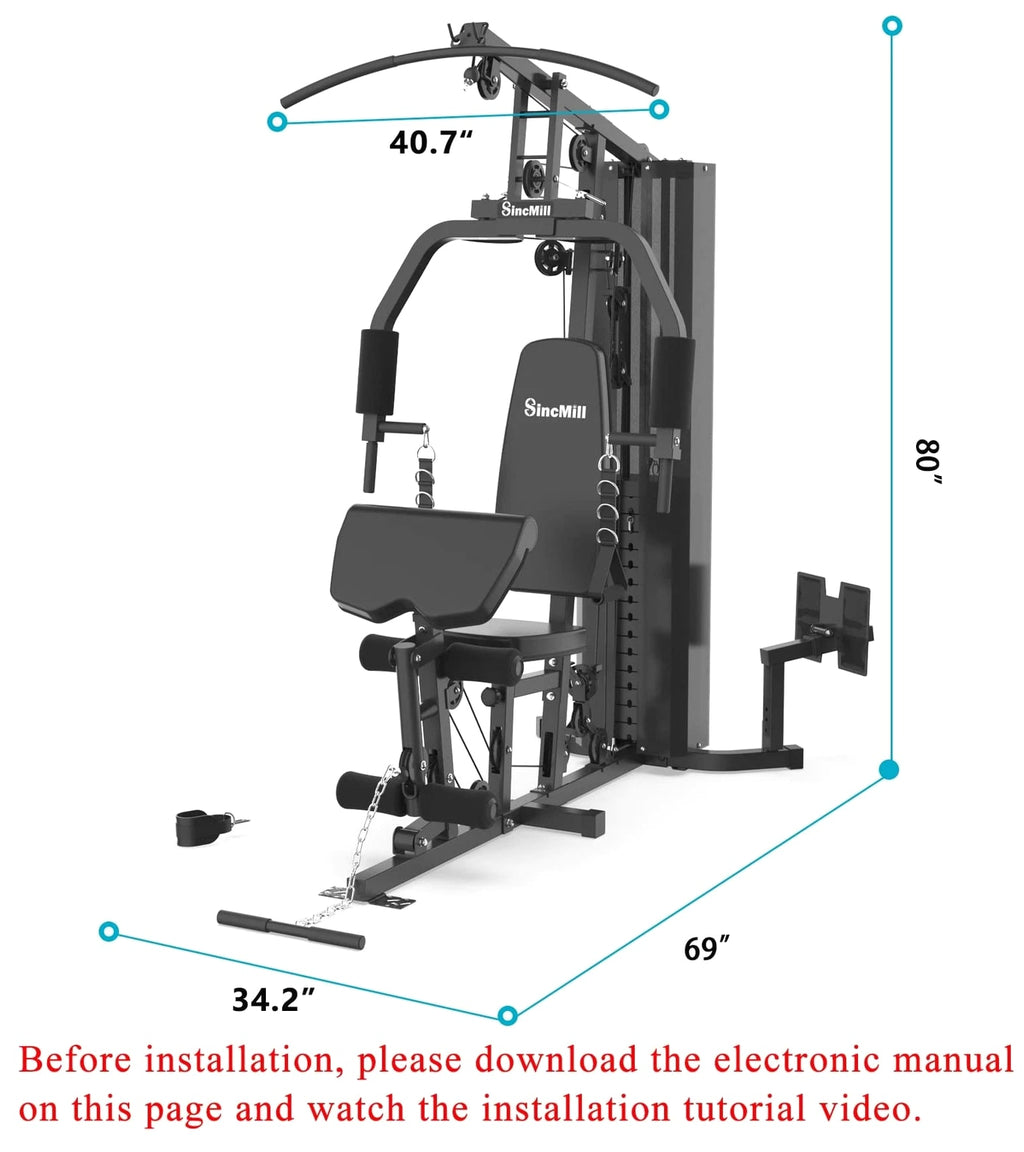 Home Gym SCM-1148L&5003 148LB Multifunctional Full Body Exercise Equipment