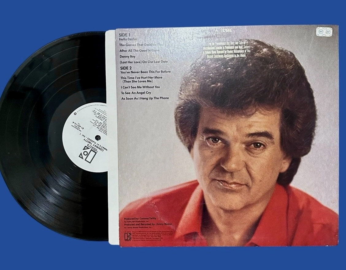 Conway Twitty Promotional # 1 Classics Volume 1. vinyl Elektra/Asylum Records