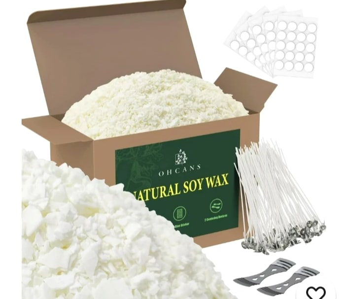 10lbs Organix 100% Natural Soy Wax, 150 Wicks, 3 Centering Devices