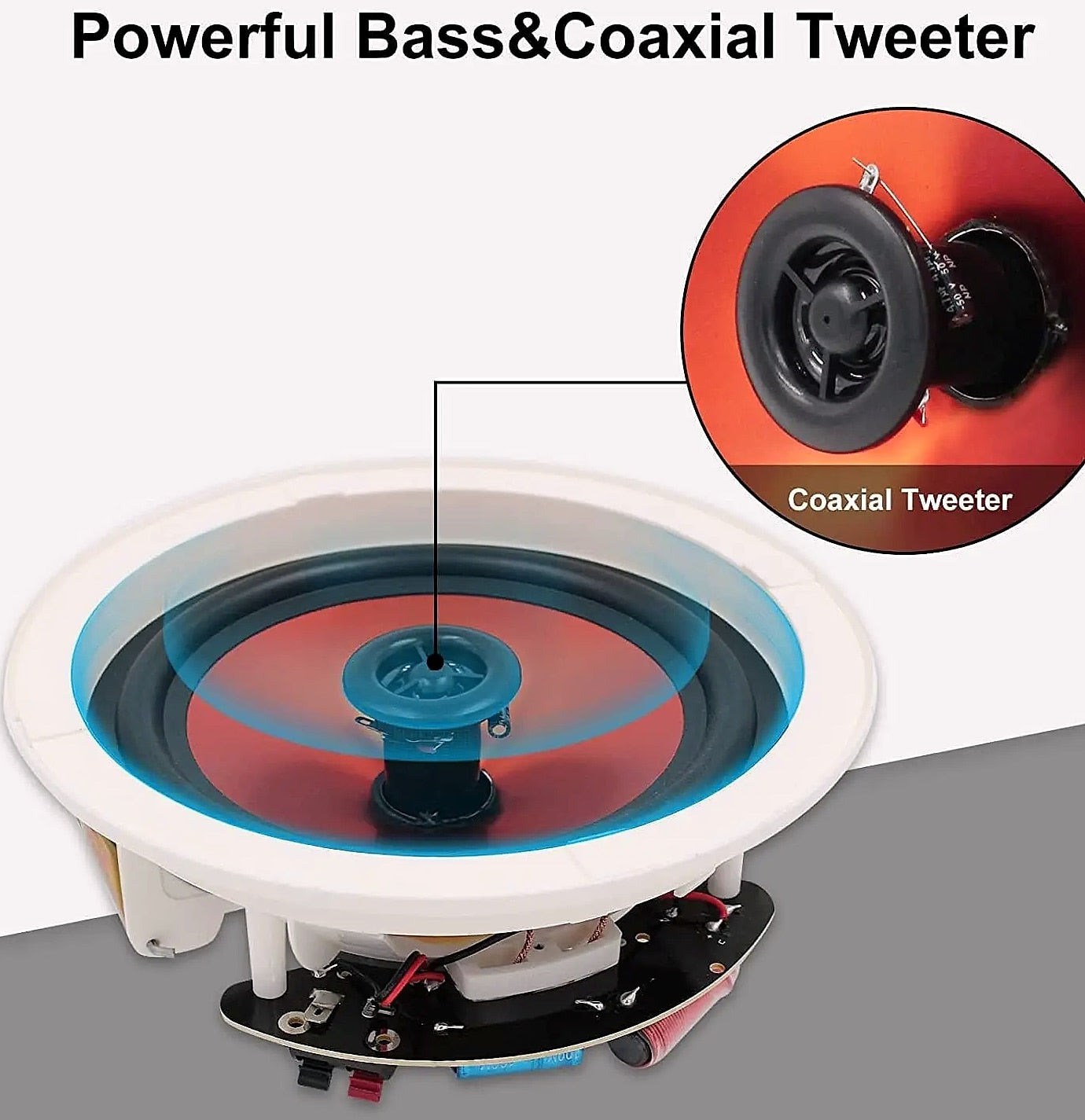 Herdio 628BT 6.5" Bluetooth ceiling speaker system 600W