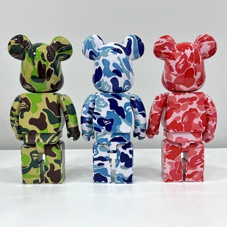 400% Bearbrick A BATHING APE Shark Series Action Figure Art Toy Collectible Gift