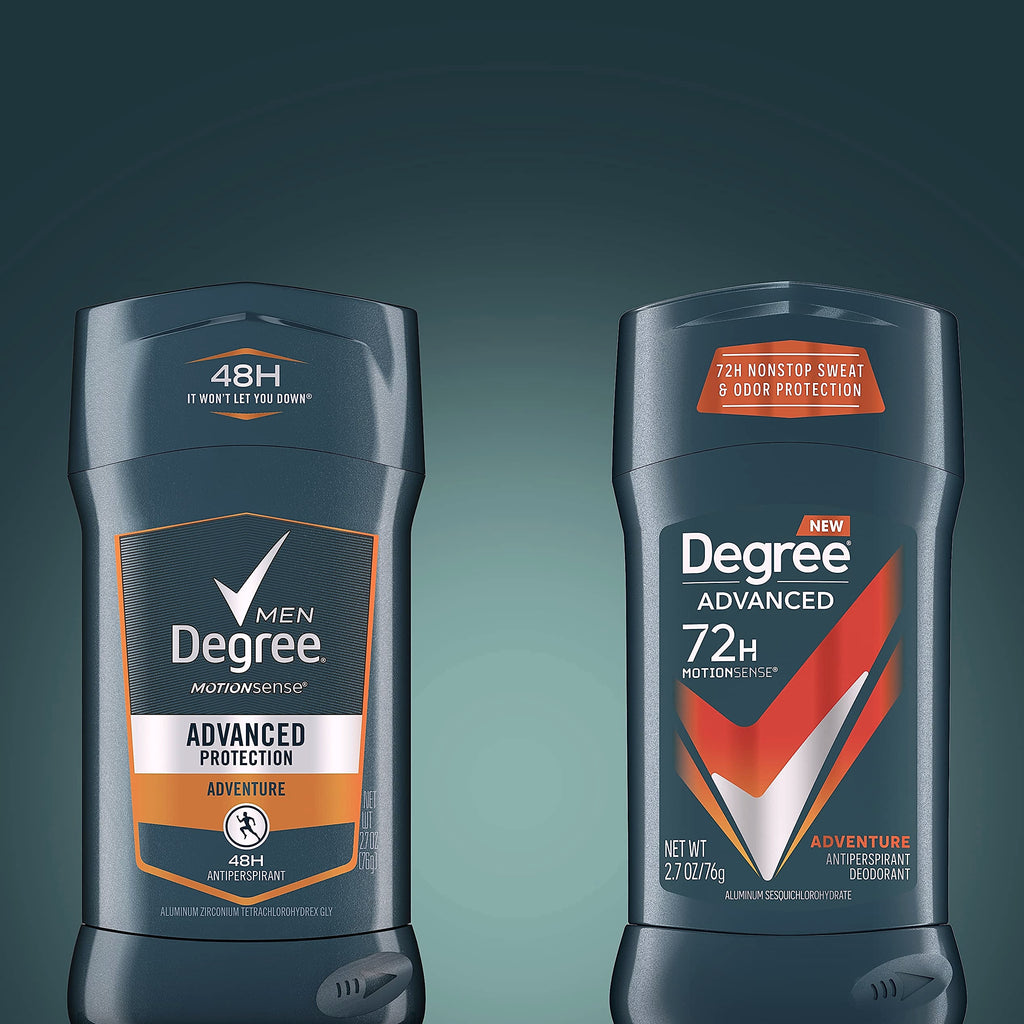 Degree Men Adventure Antiperspirant Deodorant, 2.7 oz, 4 Pack
