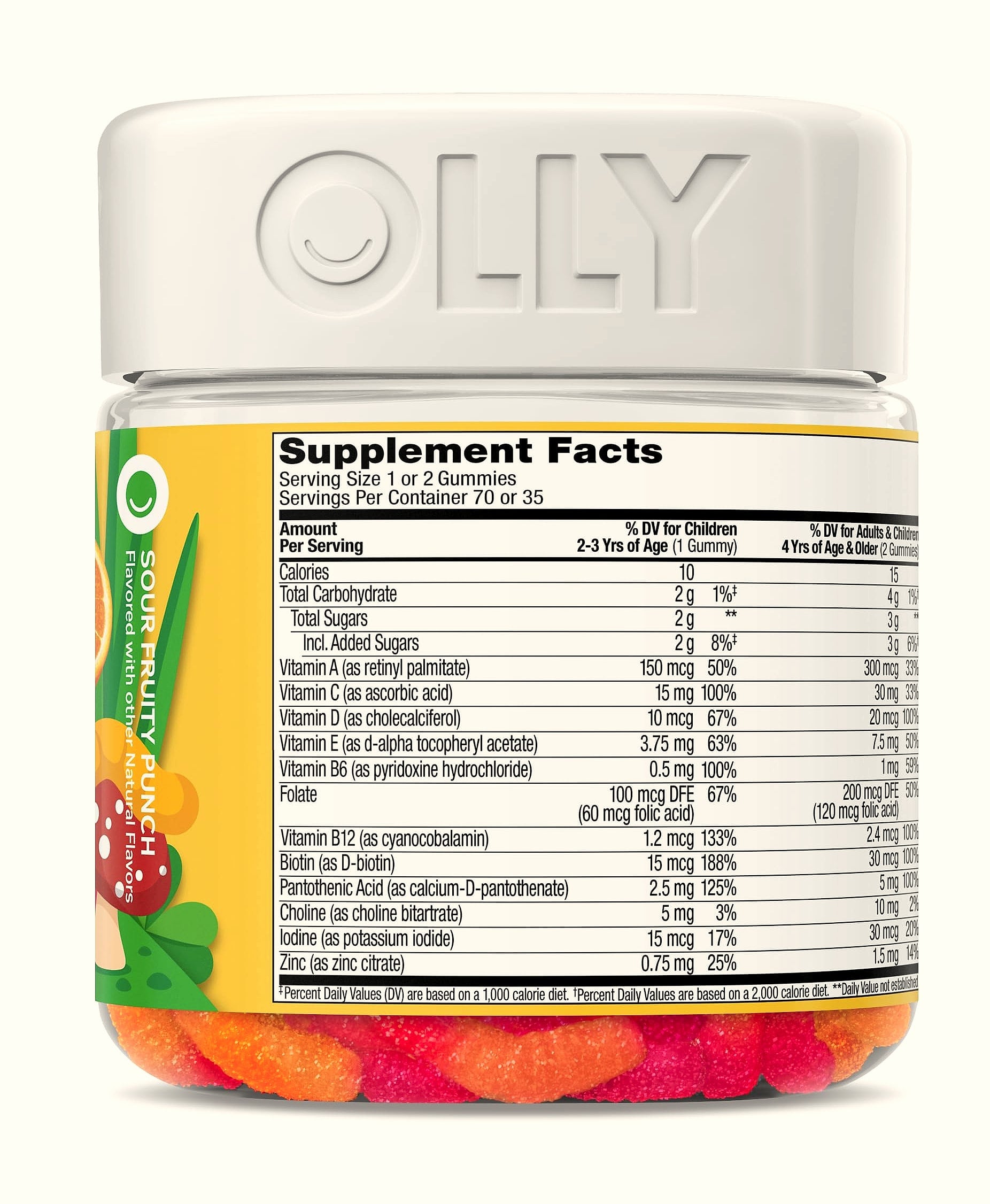 OLLY Kids Multivitamin Gummy Worms, Immune Support, 70 Count