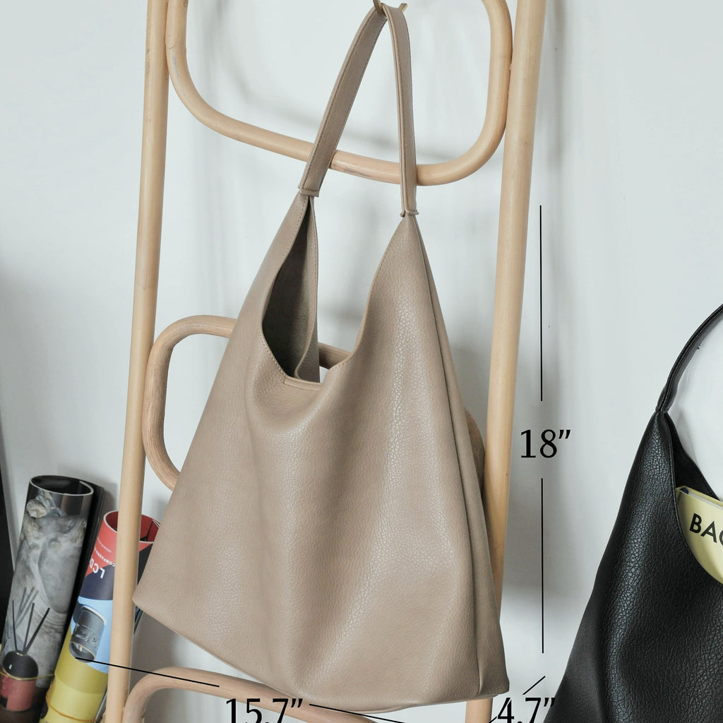 HOXIS Hobo Bag Women Soft Vegan Leather Shoulder Handbag
