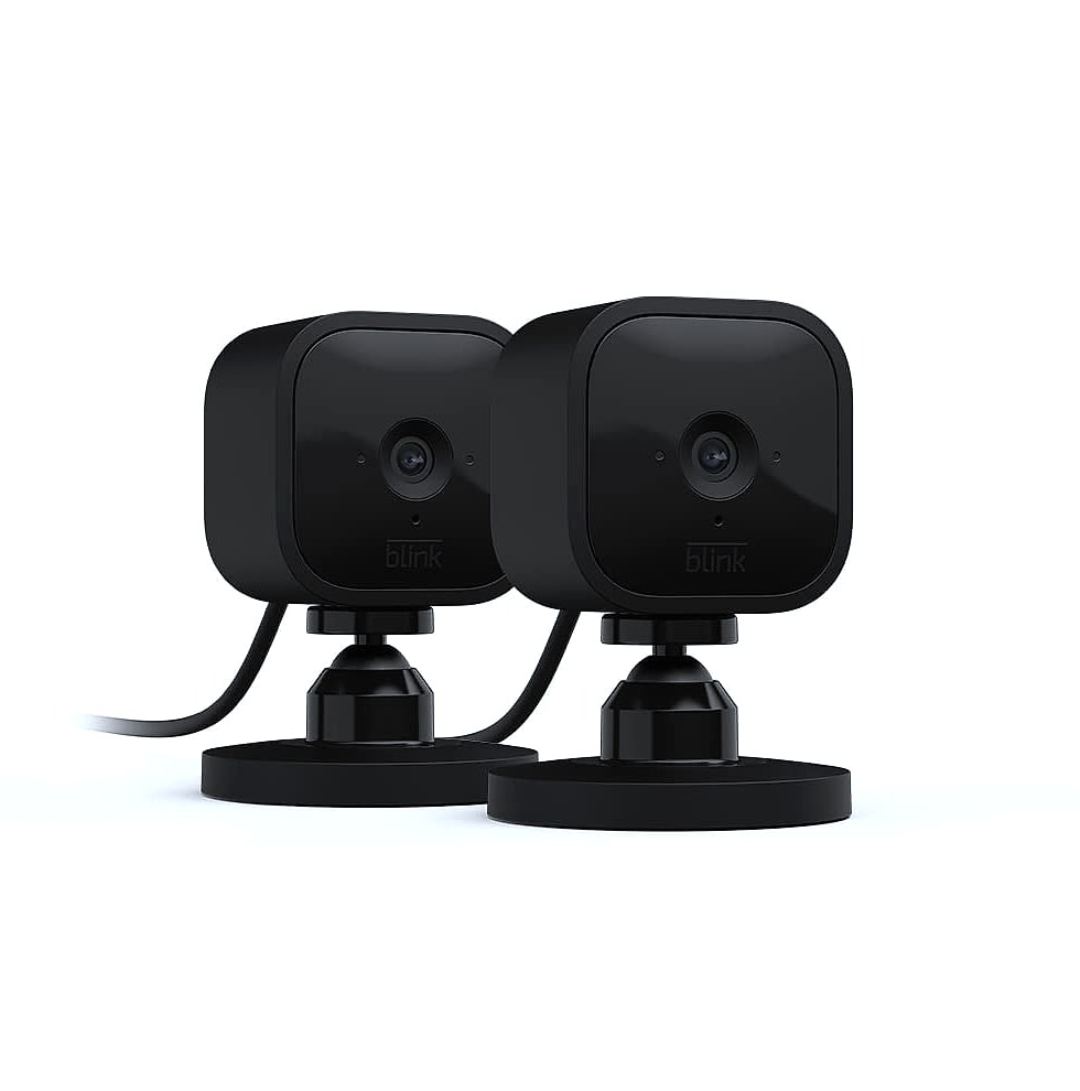 Blink Mini 2-Pack 1080p HD Indoor Security Camera with Night Vision