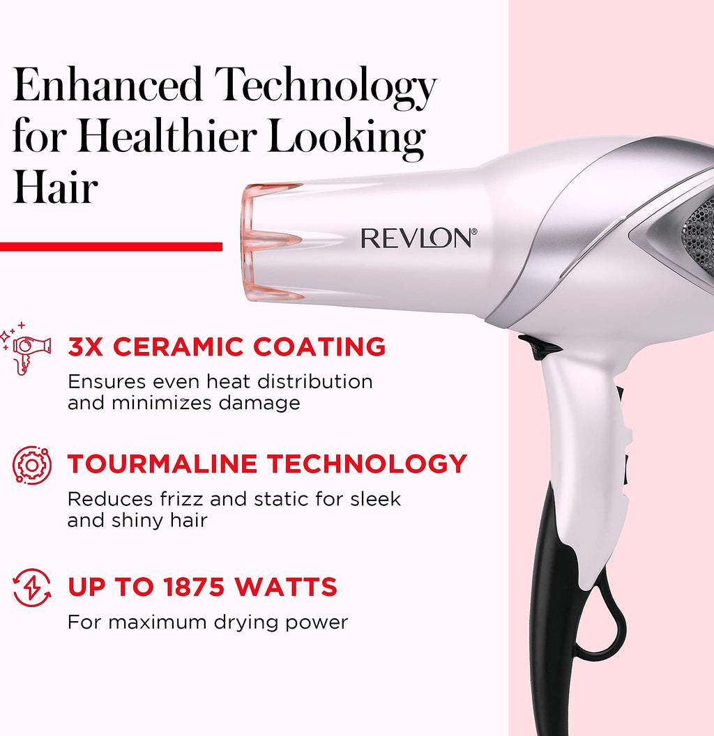 Revlon Infrared Ionic Hair Dryer with Diffuser and Concentrator