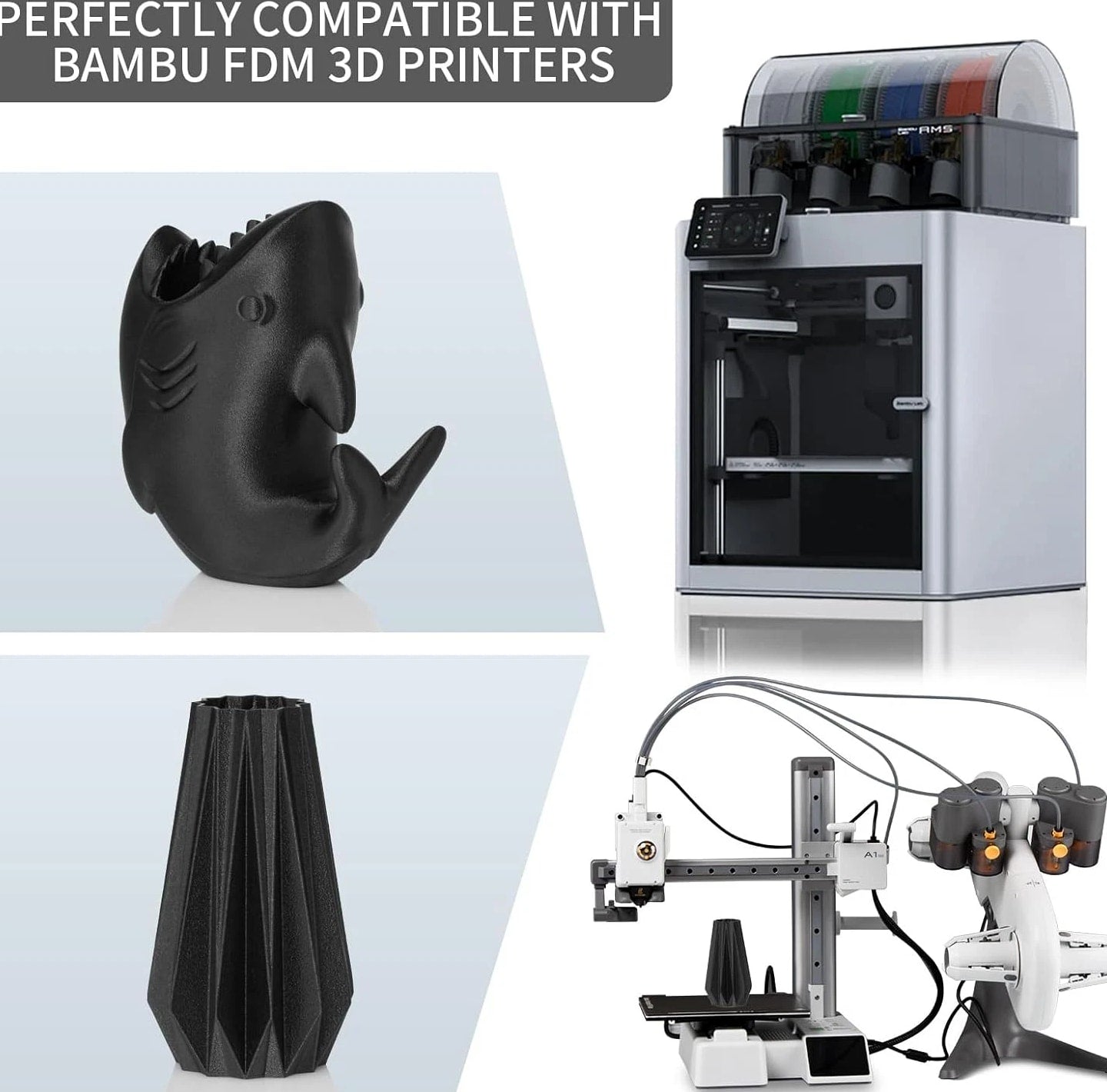 TINMORRY Glass Fiber Reinforced PETG Filament 1.75mm - High Impact Resistance PET