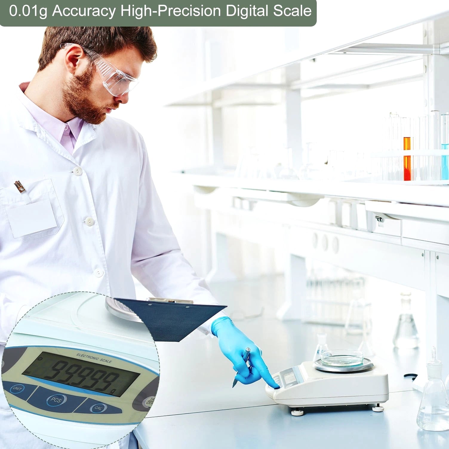 Lab Scale High Precision Electronic Digital Scientific Scale 5000gx0.01g