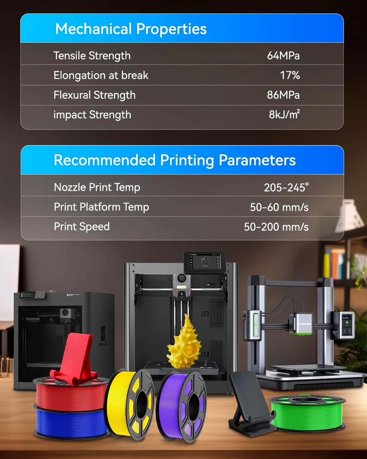 JAYO PETG Black White Gray 3D Printer Filament 1.75mm 1.1KG/Set