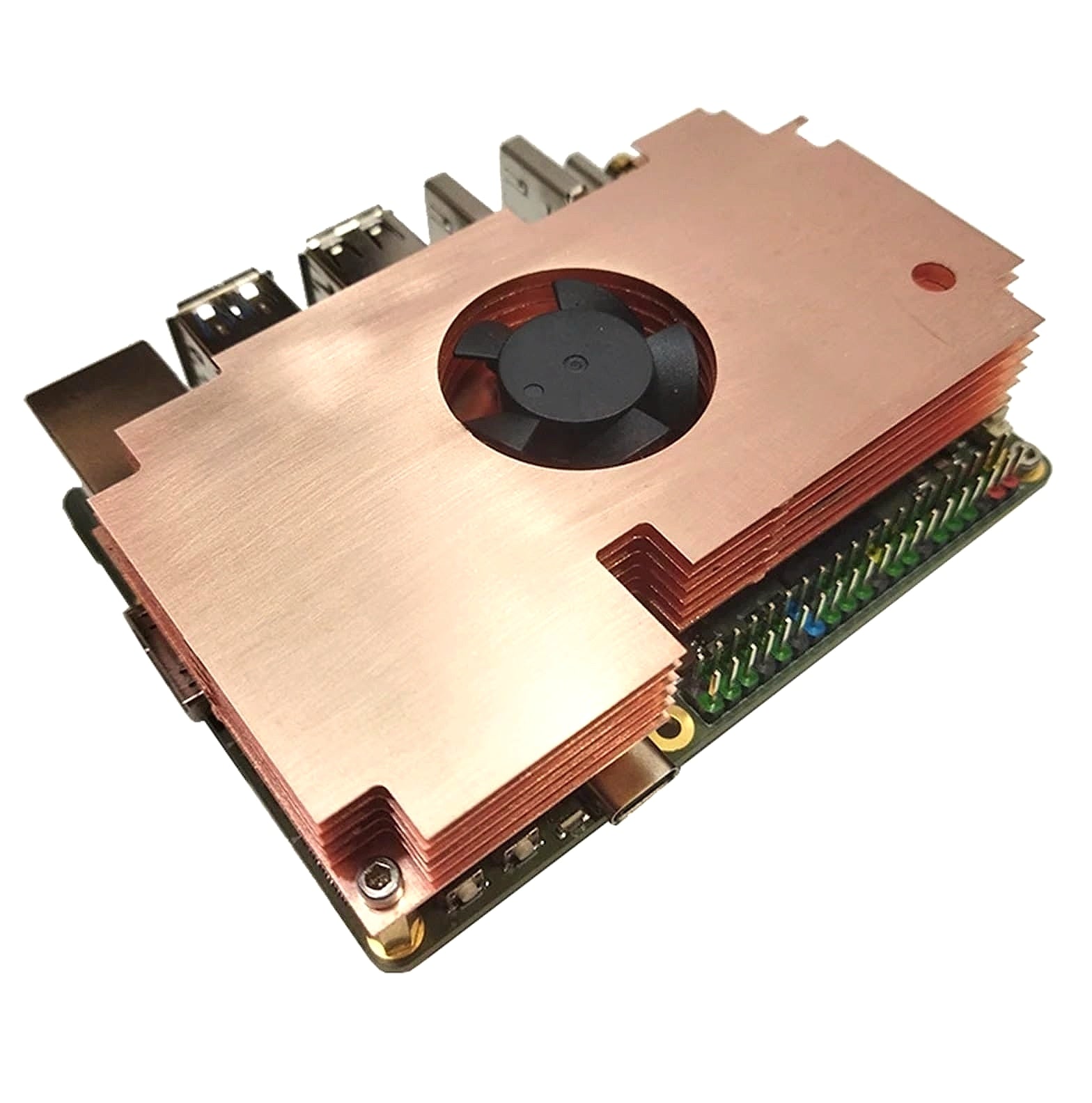 QMZRZVEYT Rock 5B+ Copper Case Active Cooling Radiator