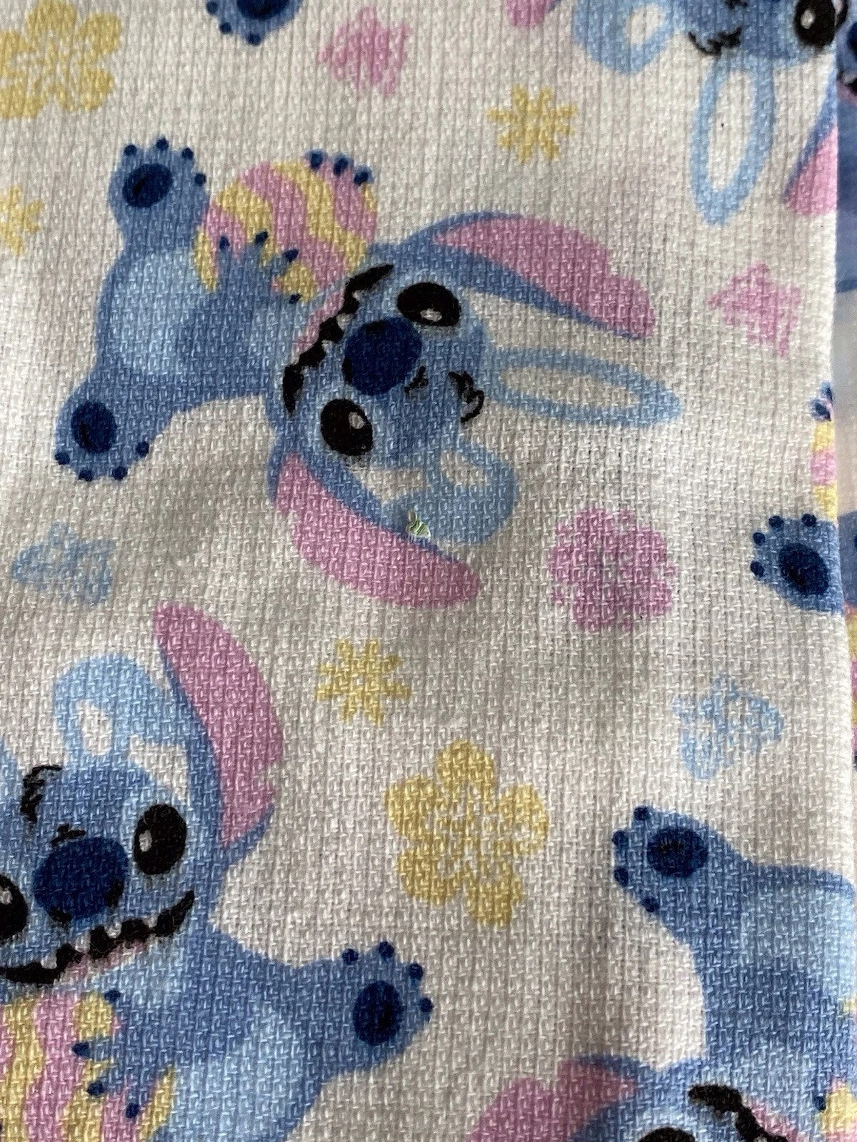2 Pack Disney Stitch Hand Kitchen Towels Easter Eggs Spring 16 X 26” NEW