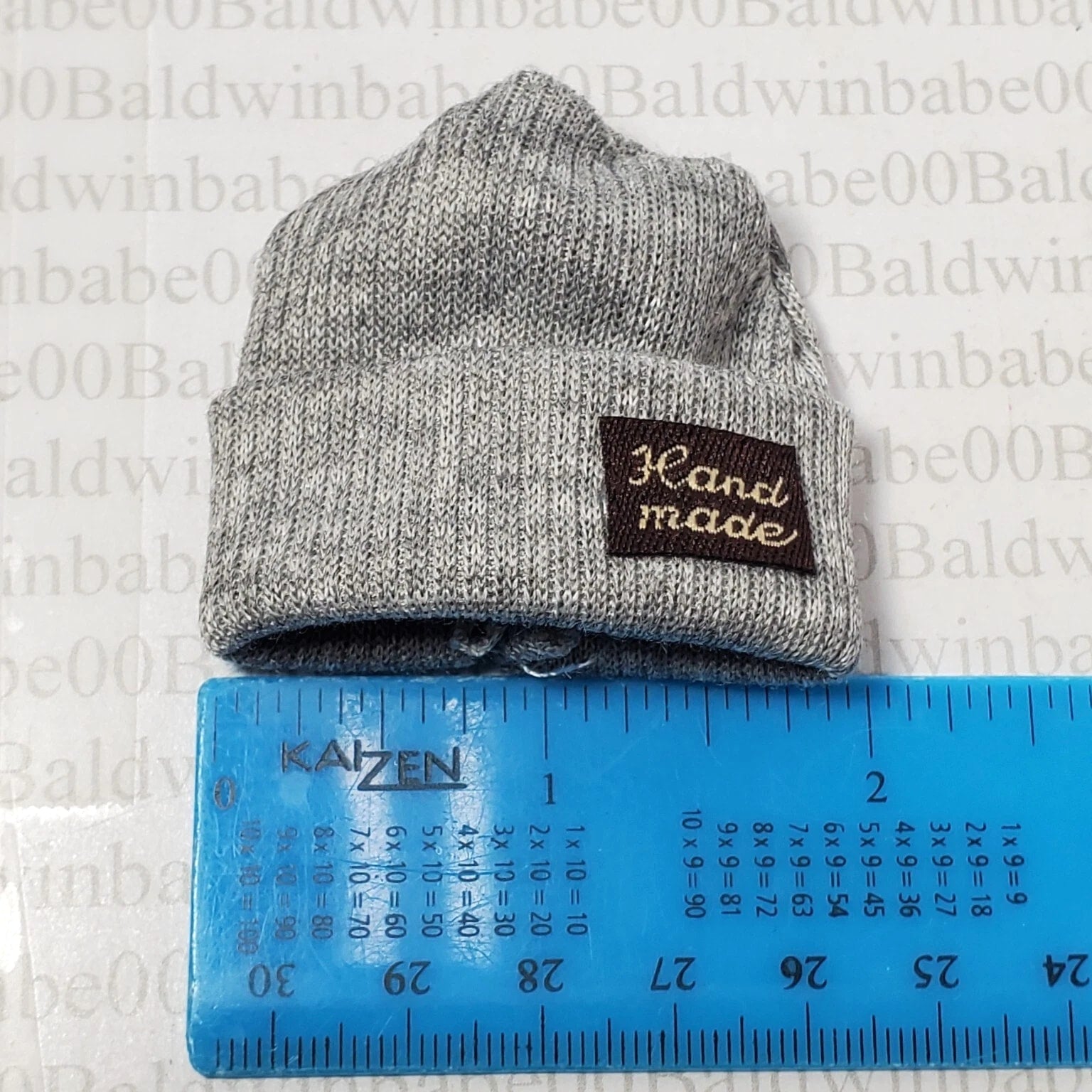HAT ~ (B)~ FITS 11.5" FASHION DOLL GRAY KNIT BEANIE CAP ACCESSORY CLOTHING