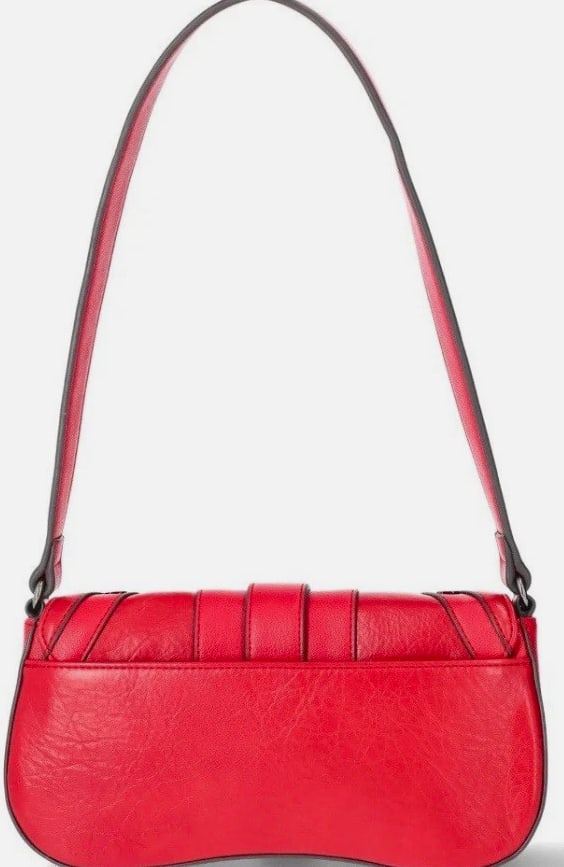 JESSICA SIMPSON Women’s Courtney Flap Shoulder Handbag Faux Leather 💃Tango Red