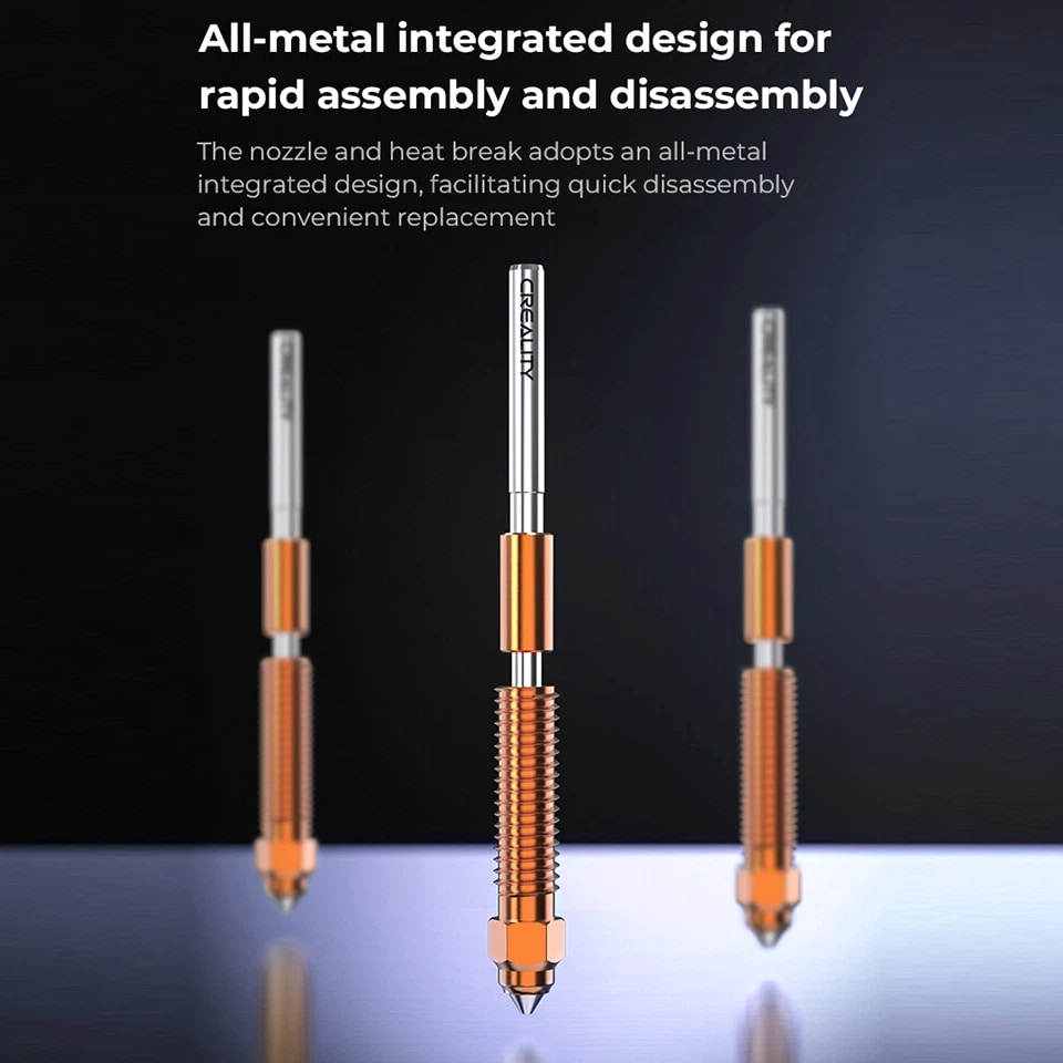 Quick-Swap 3D Printer Nozzle Kit, Copper Alloy Nozzles for K1C/Ender-3 V3/Plus