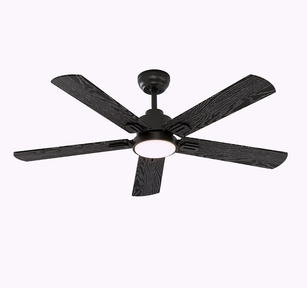 HOMEYBUFF 52 Inch Ceiling Fan with LED Light and Remote