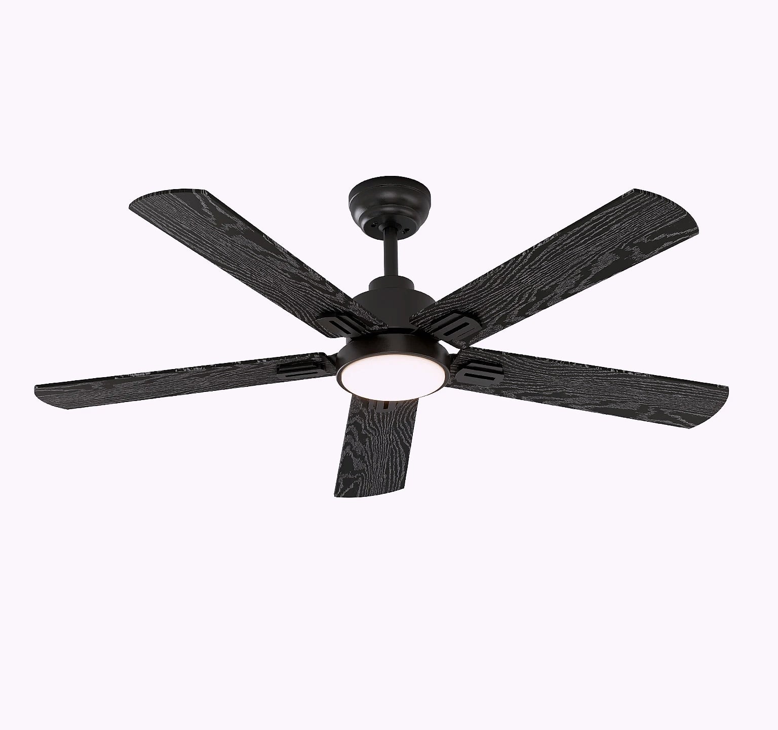 HOMEYBUFF 52 Inch Ceiling Fan with LED Light and Remote
