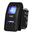 BACAUTOPARTS 5 Pin Rocker Switch 12V/20A 24V/10A LED Toggle