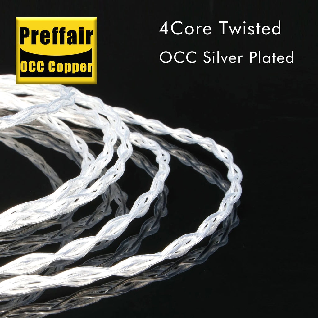 OCC Silver Plated HiFi RCA Cable Audio Cable Amplifier CD Adapter Signal Wire
