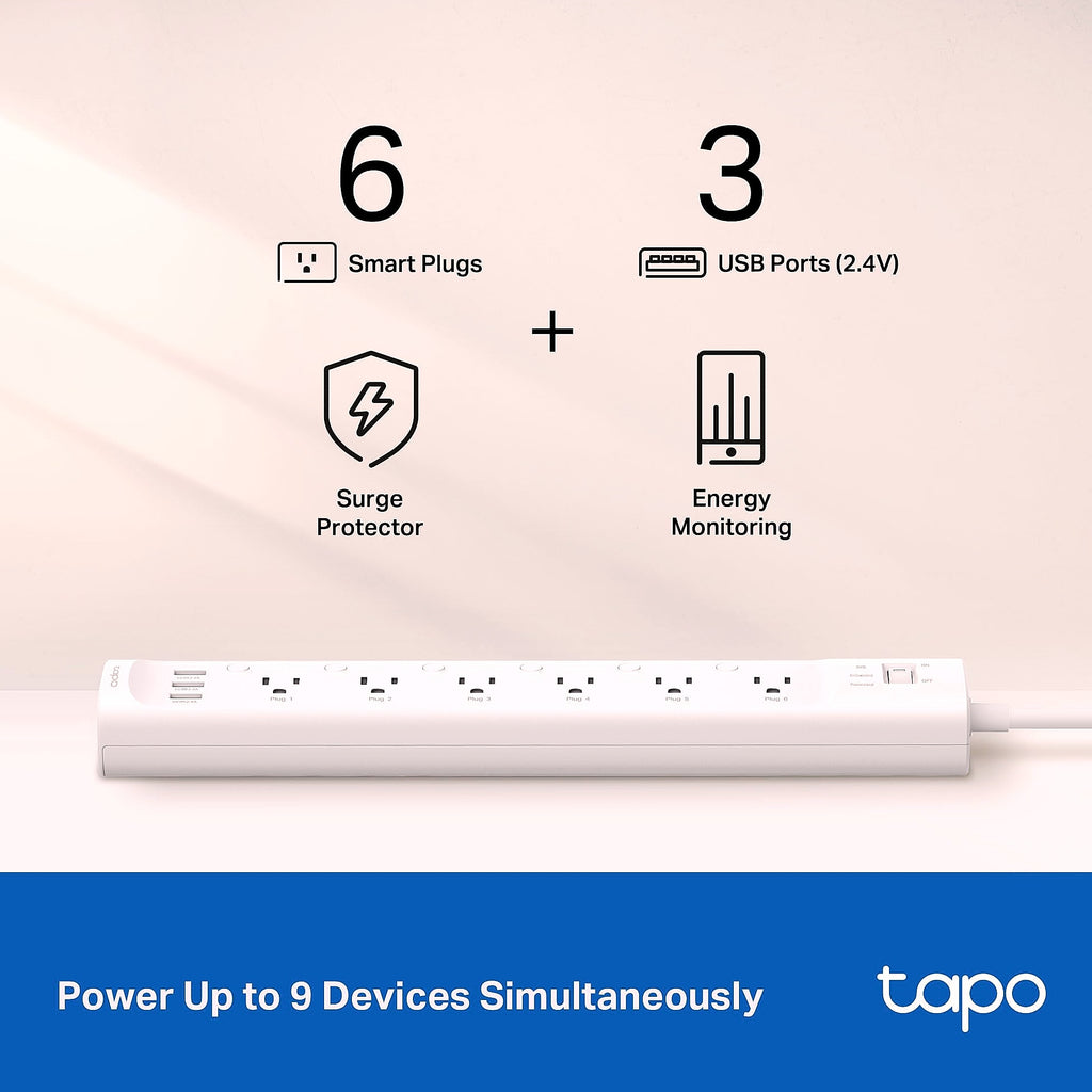 Tapo P316M Smart Power Strip with Energy Monitoring and Matter