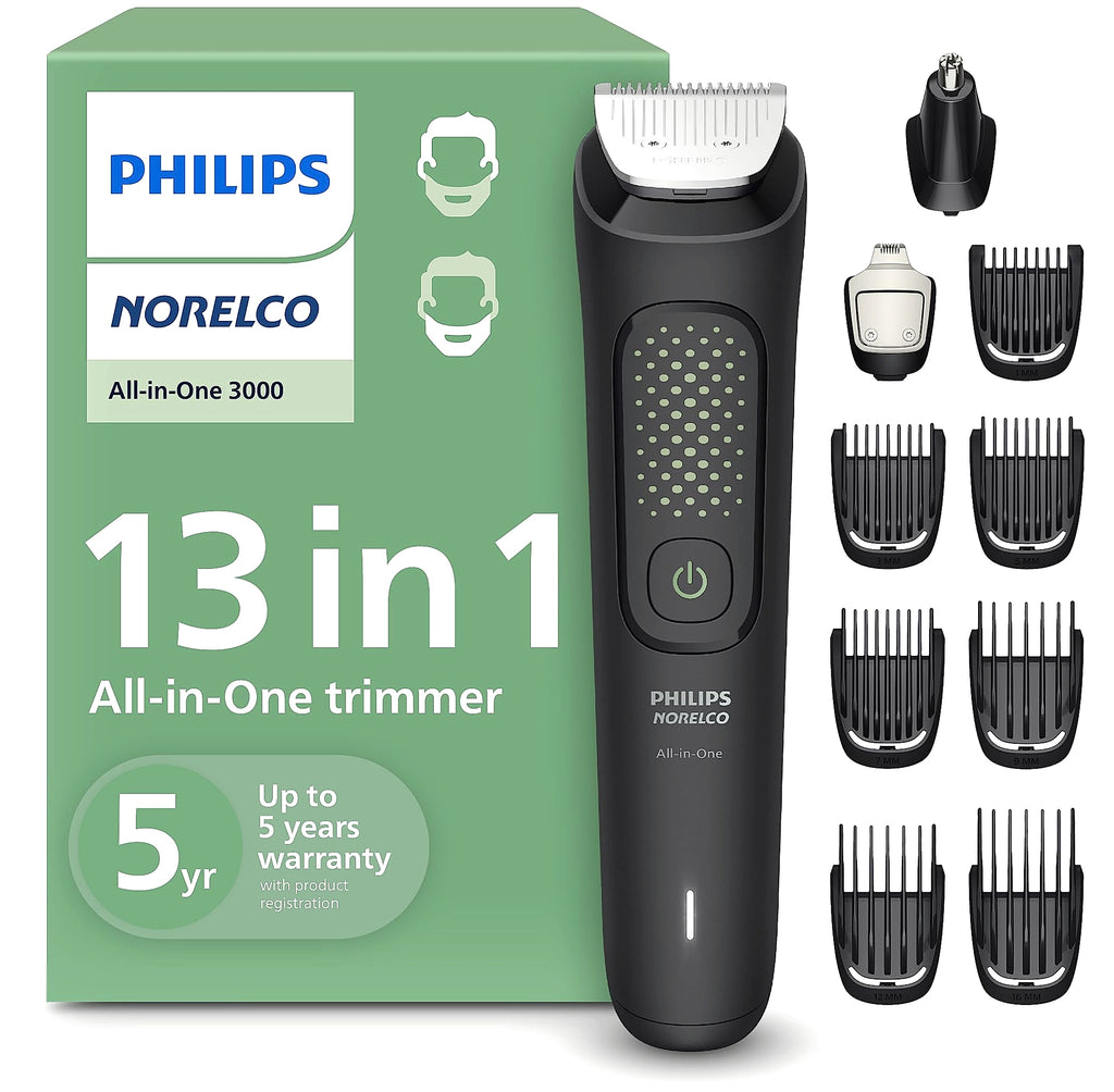 Norelco 3000 Series 13-in-1 Beard and Head Hair Trimmer MG3939/50