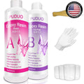Non-Toxic 16 Oz Epoxy Resin Kit - Crystal Clear Finish for Crafting & Jewelry