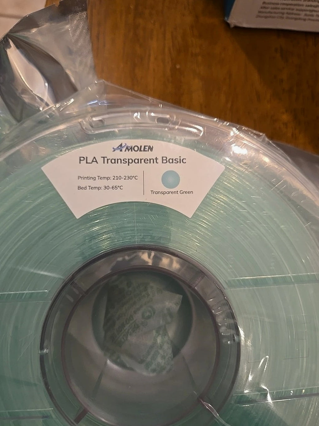 Sunlu 3D Printing Filament PETG Black 1.75mm, Trans Green Spool Refill - Sealed