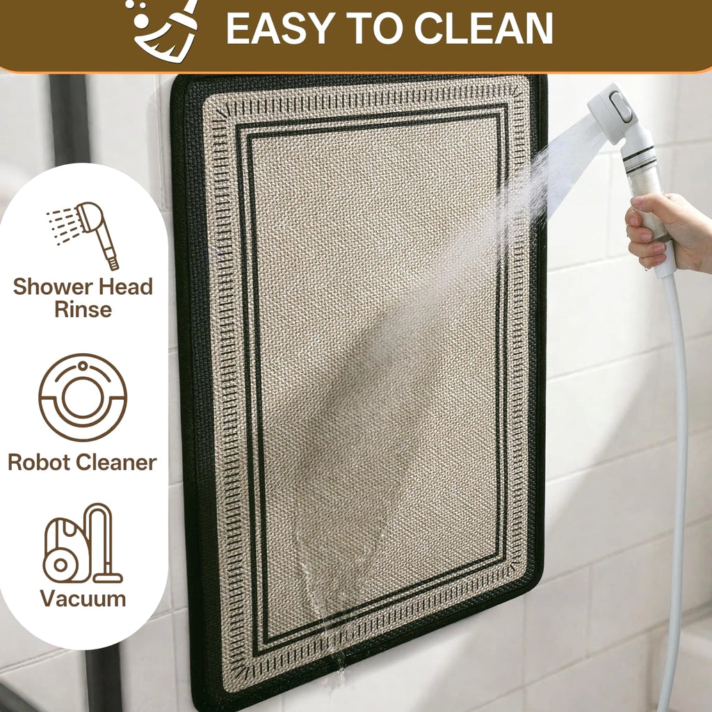 Non Slip Bath Mat with Rubber Backing, Absorbent Quick Dry Bath Rugs Washable...