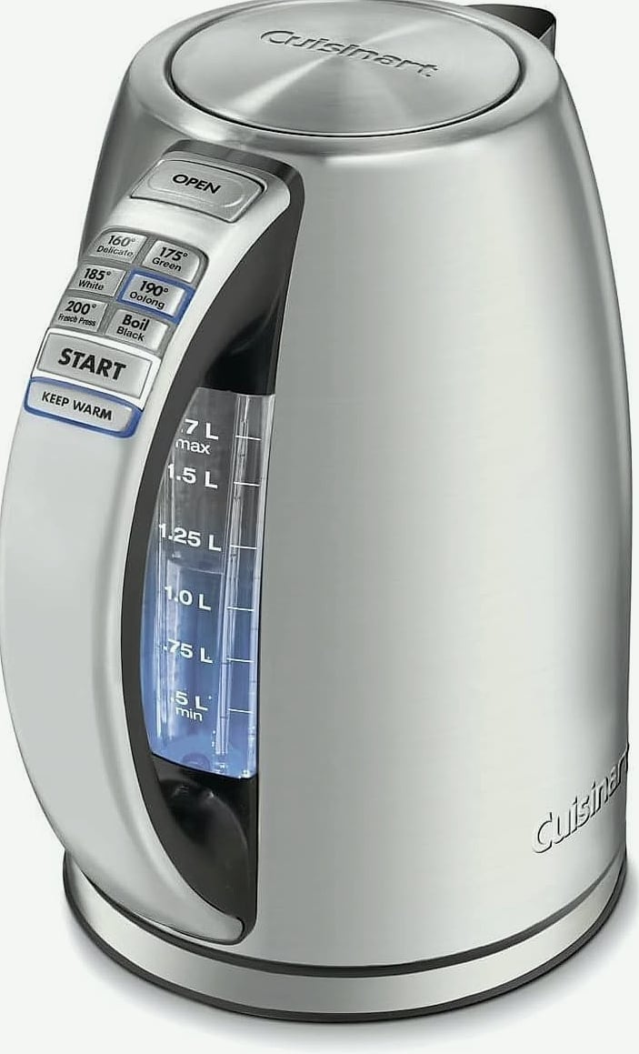 Cuisinart PerfecTemp CPK-17P1 Cordless Kettle, 1500W Electric Tea Kettle