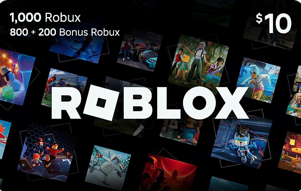 Roblox 1000 Robux Digital Gift Card with Bonus Item
