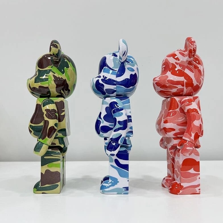 400% Bearbrick A BATHING APE Shark Series Action Figure Art Toy Collectible Gift