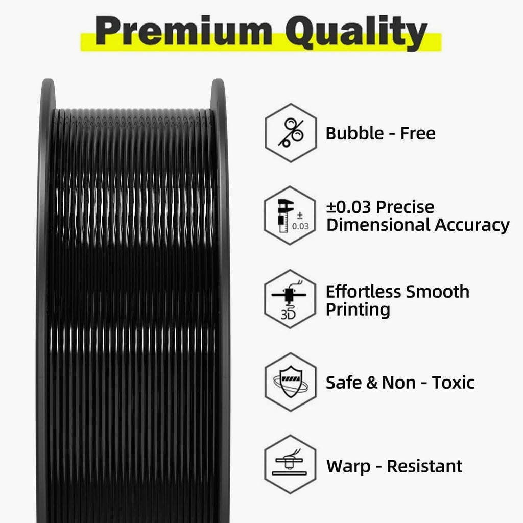 TPU Filament 1.75mm, 500g/0.5KG (1.1lbs) Spool, Shore 95A Flexible 3D Printer...