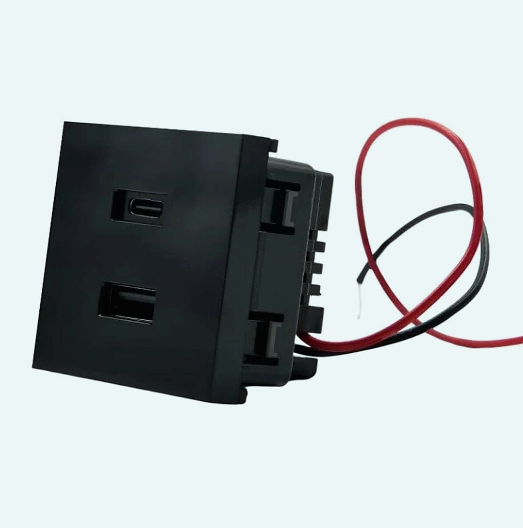 Shelly AC 20W USB Charger Module Wall Mount Black