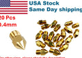 20 Pcs MK8 0.4mm Extruder 3D Printer Nozzle for Creality CR-10 Ender 3