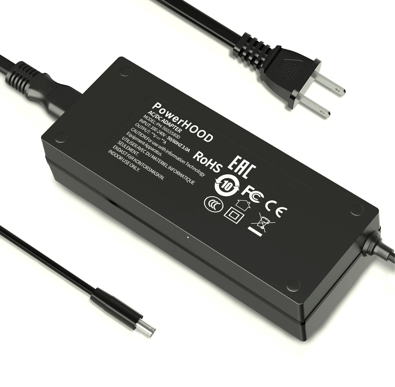 PowerHOOD 19V 120W AC/DC Adapter for GEEKOM A6 Mini PC