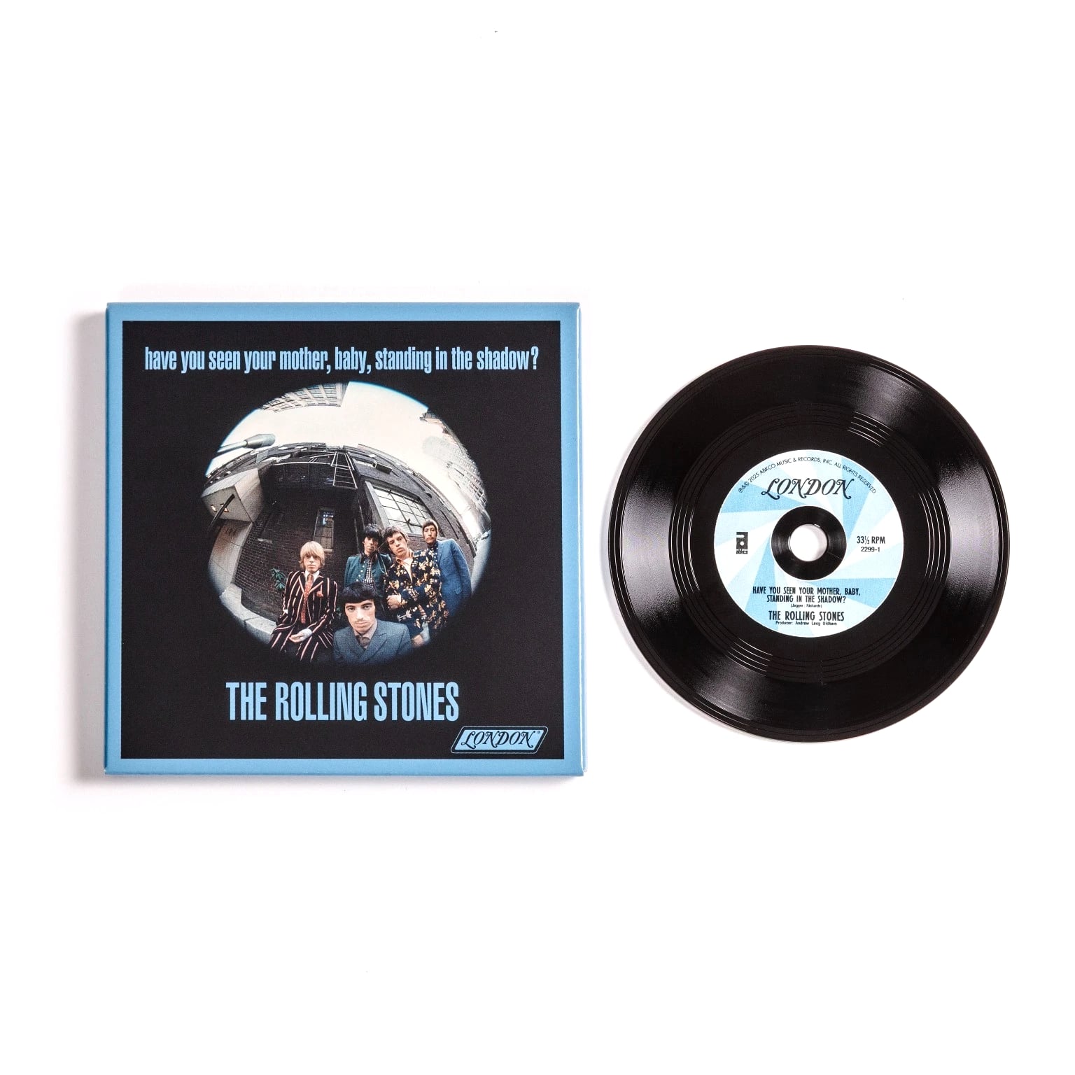 Crosley Rolling Stones RSD3 Turntable with Crate and Six 3-Inch Singles