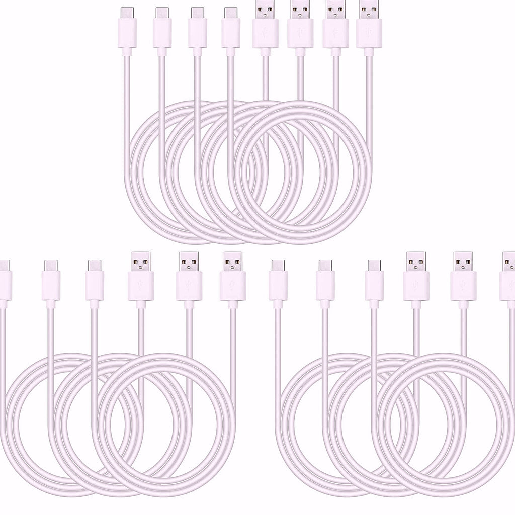 Smays USB-C Cable 10-Pack 3ft Type C Charger Bulk