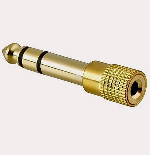 iMBAPrice Stereo Gold Adapter 1/4" to 3.5mm Jack