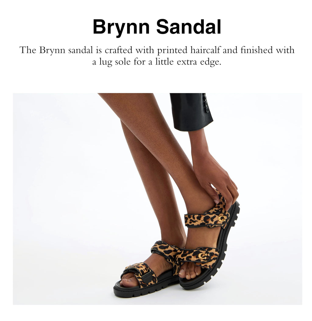 Coach Women's Brynn Shearling Sandal in Suede