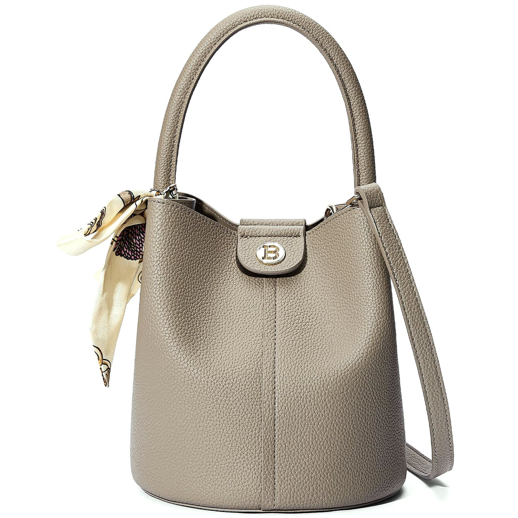 BOSTANTEN Small Crossbody Bag for Women Vegan Leather Mini Bucket