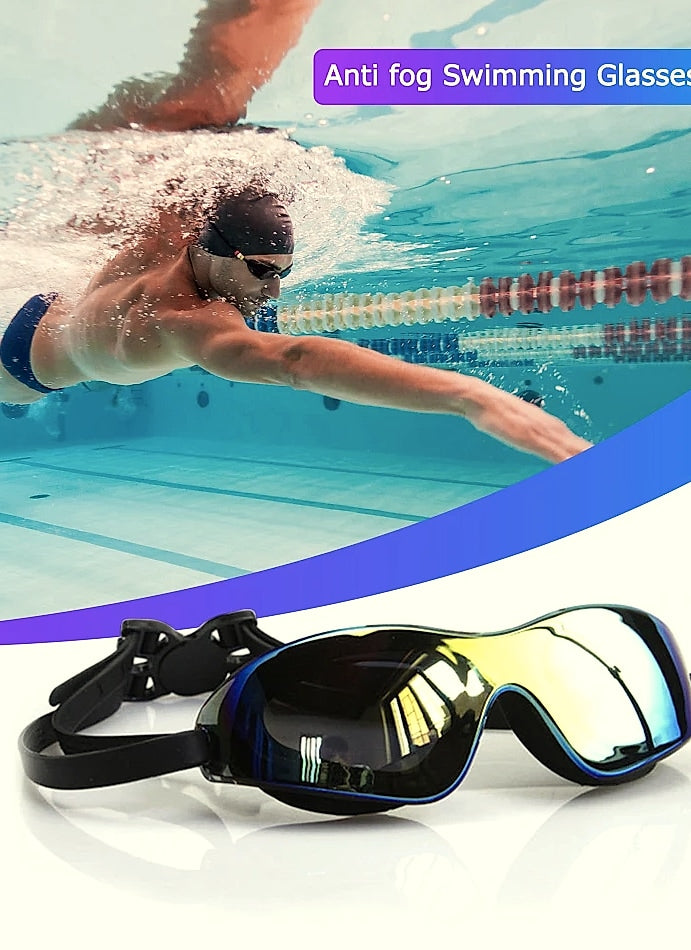APWIKOGER Swimming Goggles Adjustable Anti-Fog Dive Glasses