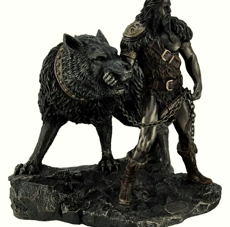 Nordic Mythology Tyr God Resin Statue 15cm Decorative Figure