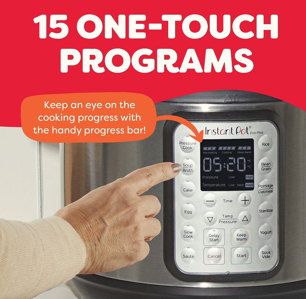 Instant Pot Duo Plus 6-Quart 9-in-1 Multicooker Pressure Cooker