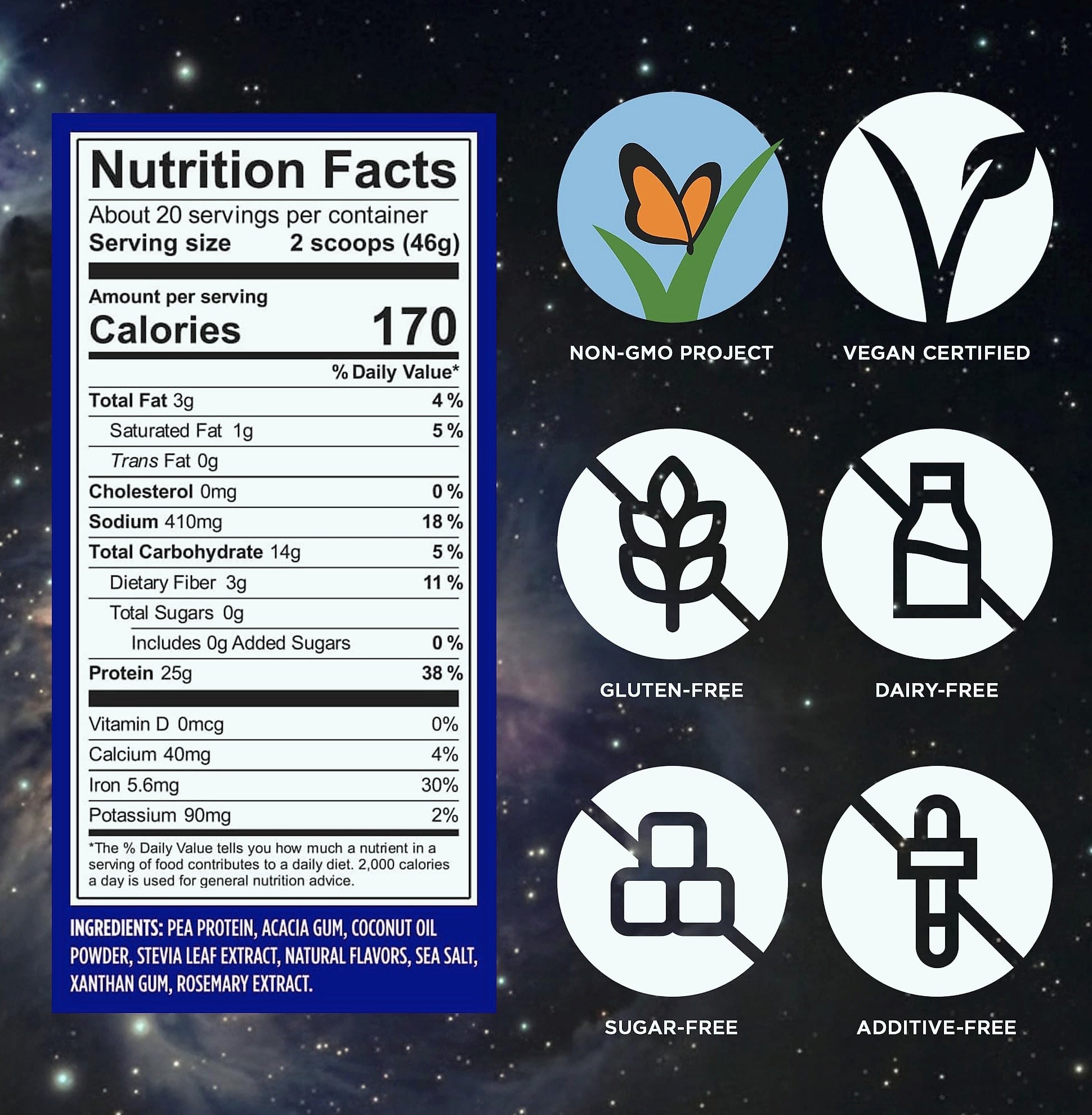 Vega Essential Protein Powder 25g Plant Based Vanilla