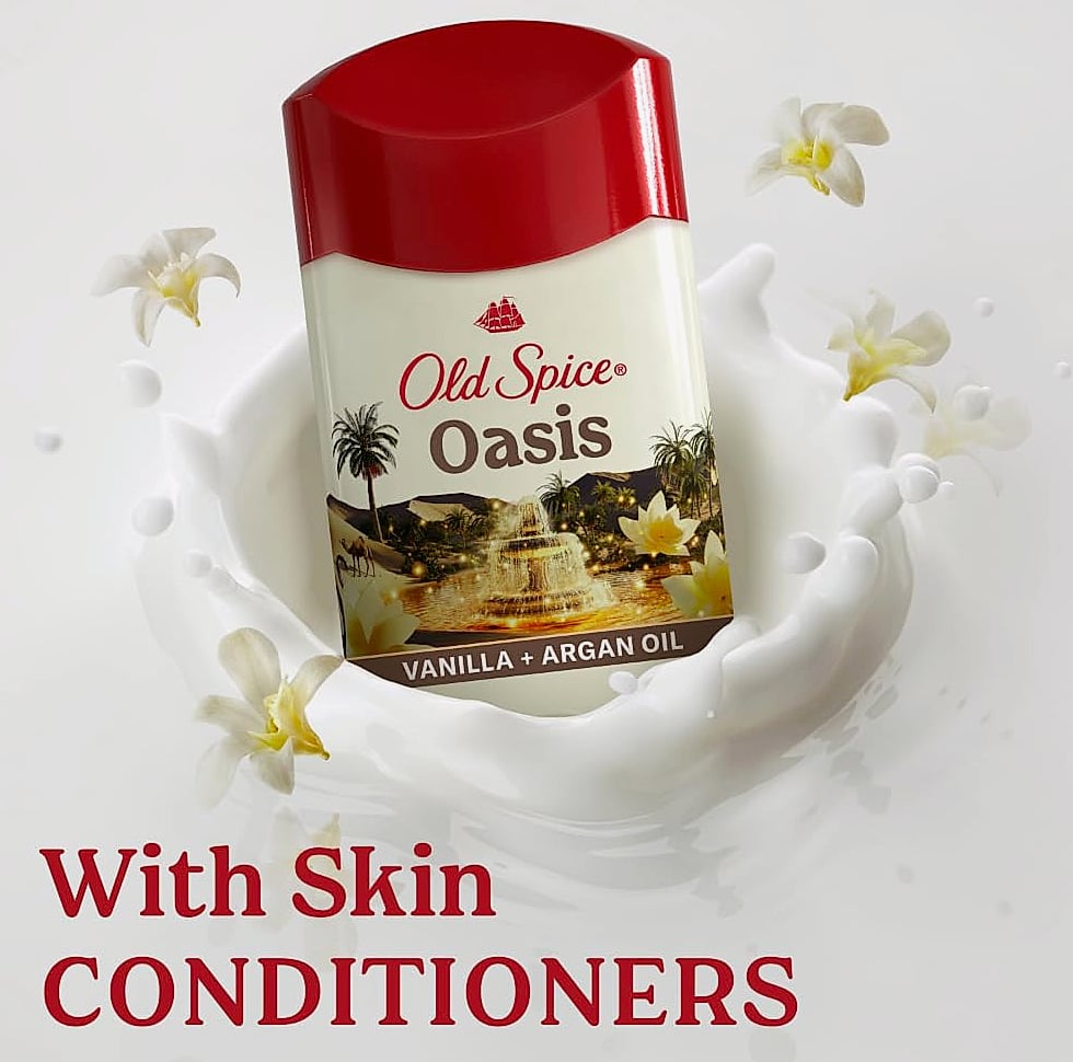 Old Spice Dry Feel Antiperspirant Deodorant, Oasis Vanilla