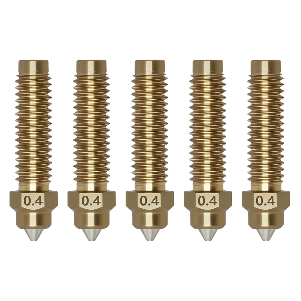 5-Pack 0.4mm Hardened Steel Nozzle Kit for Elegoo Centauri 3D Printer