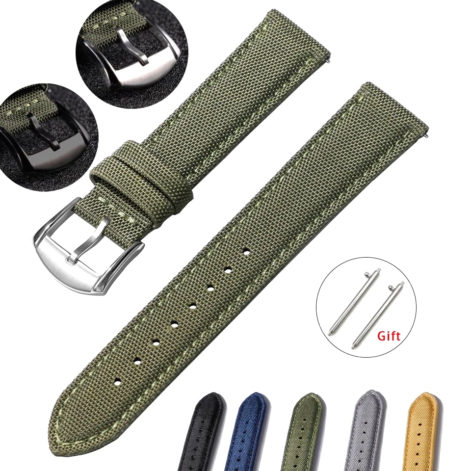 Nylon Watch Straps - Fits Most Popular Watch Models (20mm/22mm)