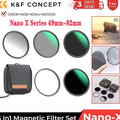 K&F Concept Magnetic Lens Filter Kit GND8+ND8+ND64+ND1000+Adapter Ring 49mm-82mm