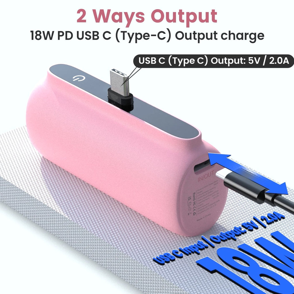 5500mAh Portable Charger External Battery Pack Power Bank For Samsung/Android US